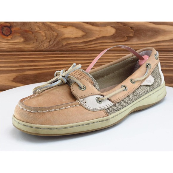 SPERRY Top-Sider Size 9 Boat Shoe Brown Leather Medium (B, M) Slip‎ On Women - Picture 1 of 11